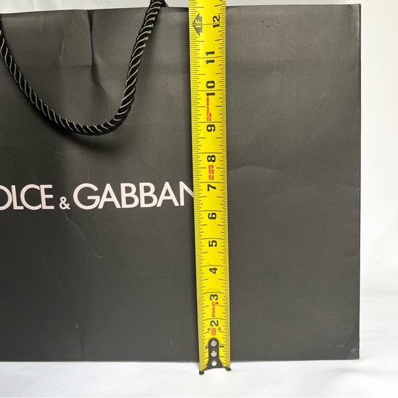DOLCE & GABBANA XL Black Paper Boutique Shopping Bag - Picture 4 of 6